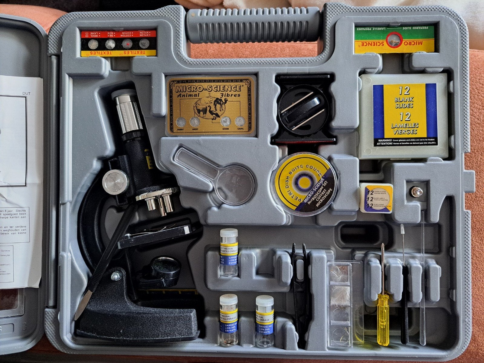Micro-Science Deluxe Microscoop Set - 1200x Zoom Power, Audio, Tv en Foto, Ophalen of Verzenden, Zo goed als nieuw, 1000x of meer