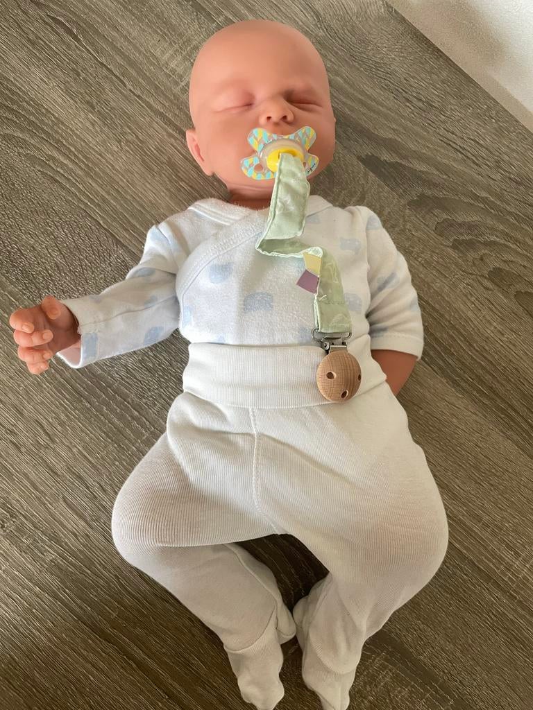 Siliconen Reborn Babypop - maat 44, Verzamelen, Poppen, Zo goed als nieuw, Pop, Ophalen of Verzenden