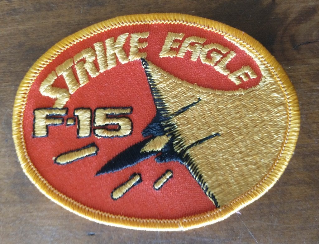 Patch F-15 Strike Eagle, Verzenden, Luchtmacht, Nederland, Embleem of Badge