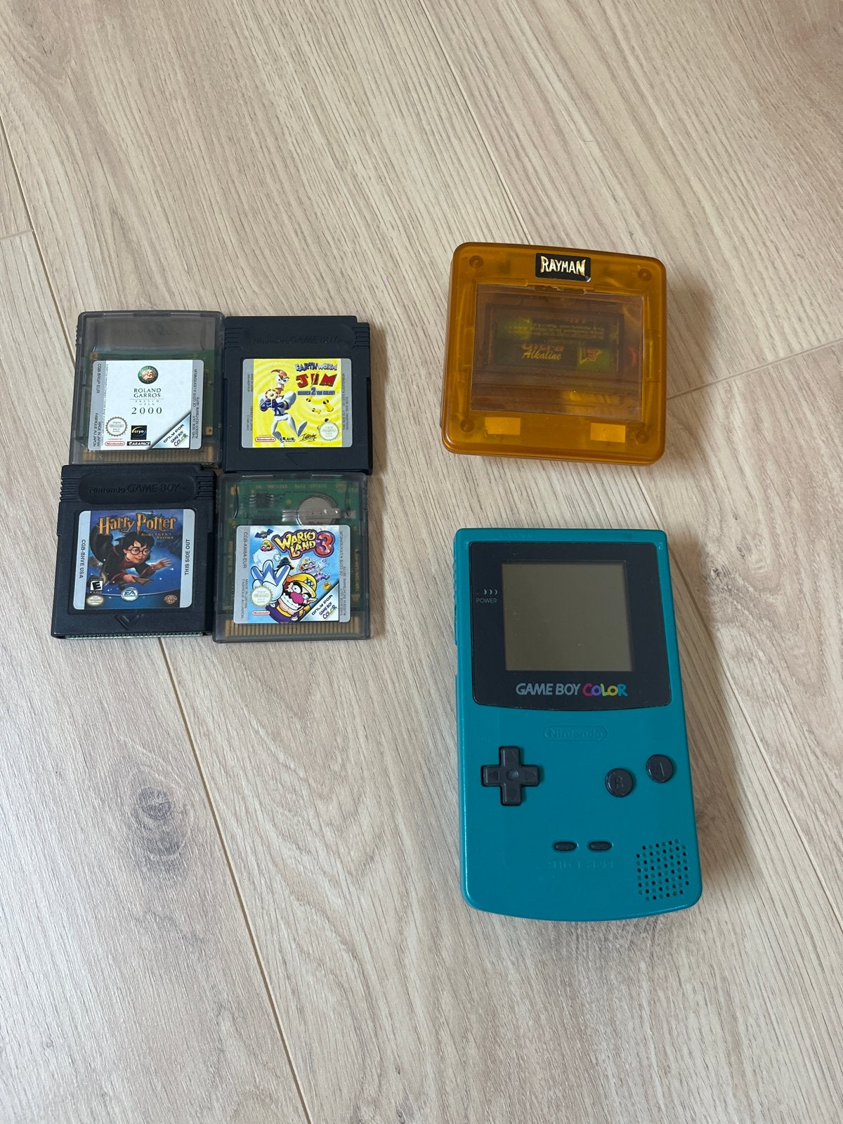Game Boy Color met games en lamp, Ophalen, Gebruikt, Game Boy Color, Met games