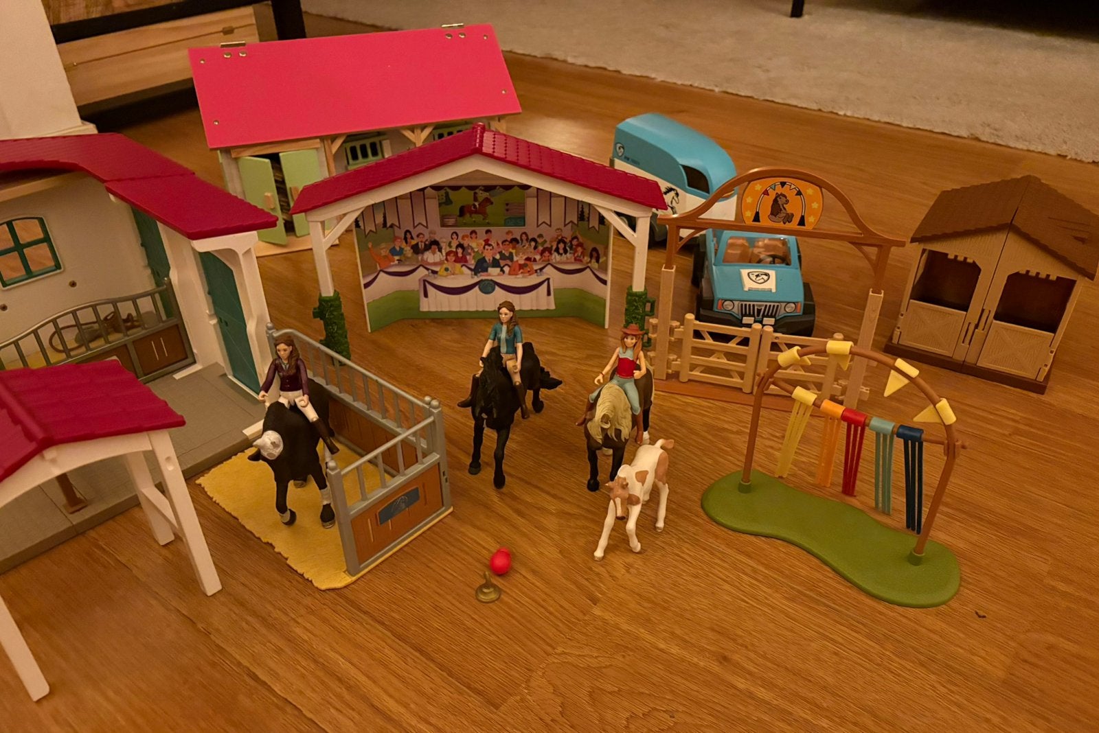 Complete Schleich en Playmobil paardenverzameling, Ophalen, Zo goed als nieuw, Complete set, Gebouw