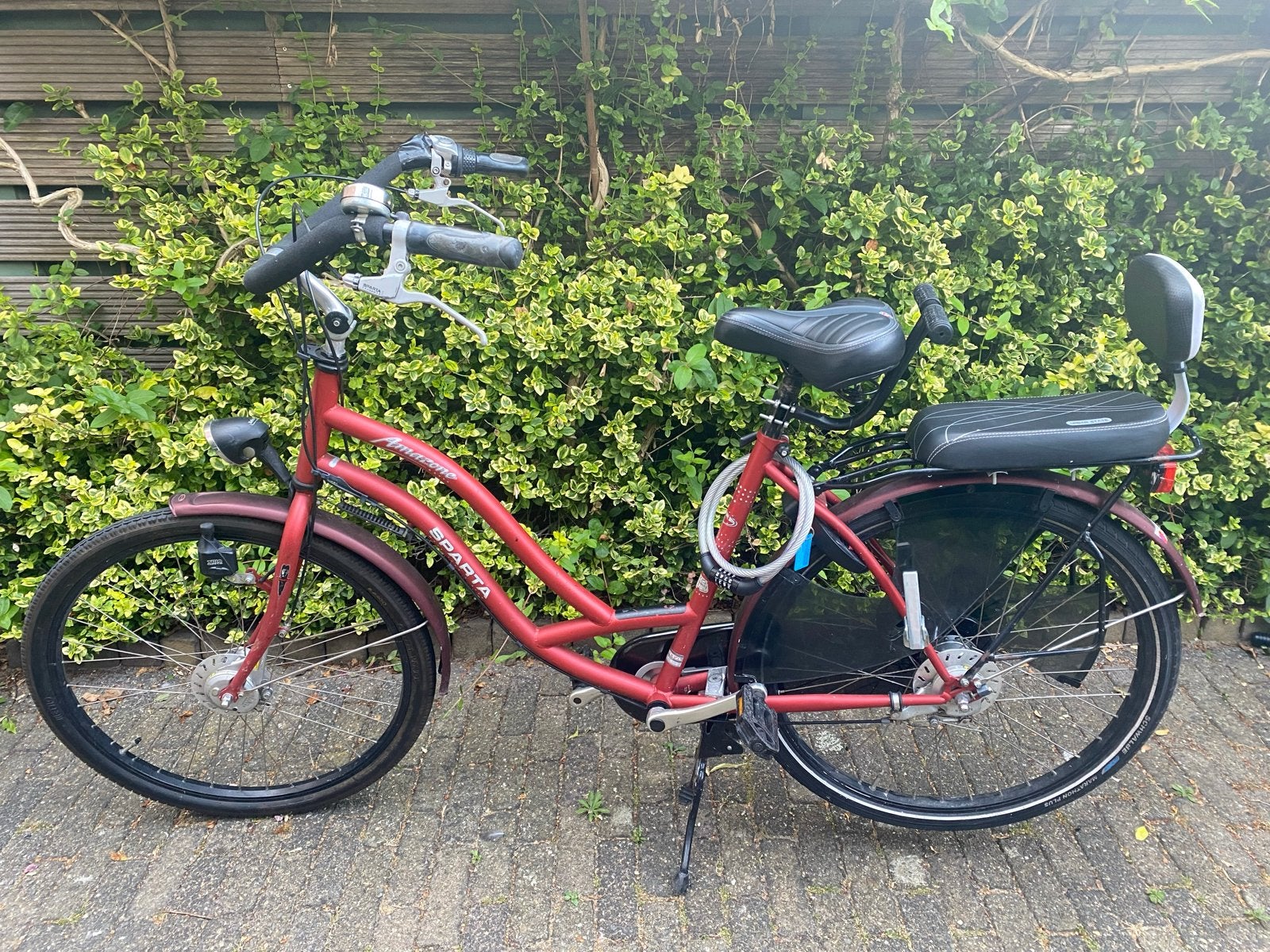 Sparta Amazone fiets 26 inch met zitje en 4 versnellingen, Ophalen, Sparta, Gebruikt, Versnellingen