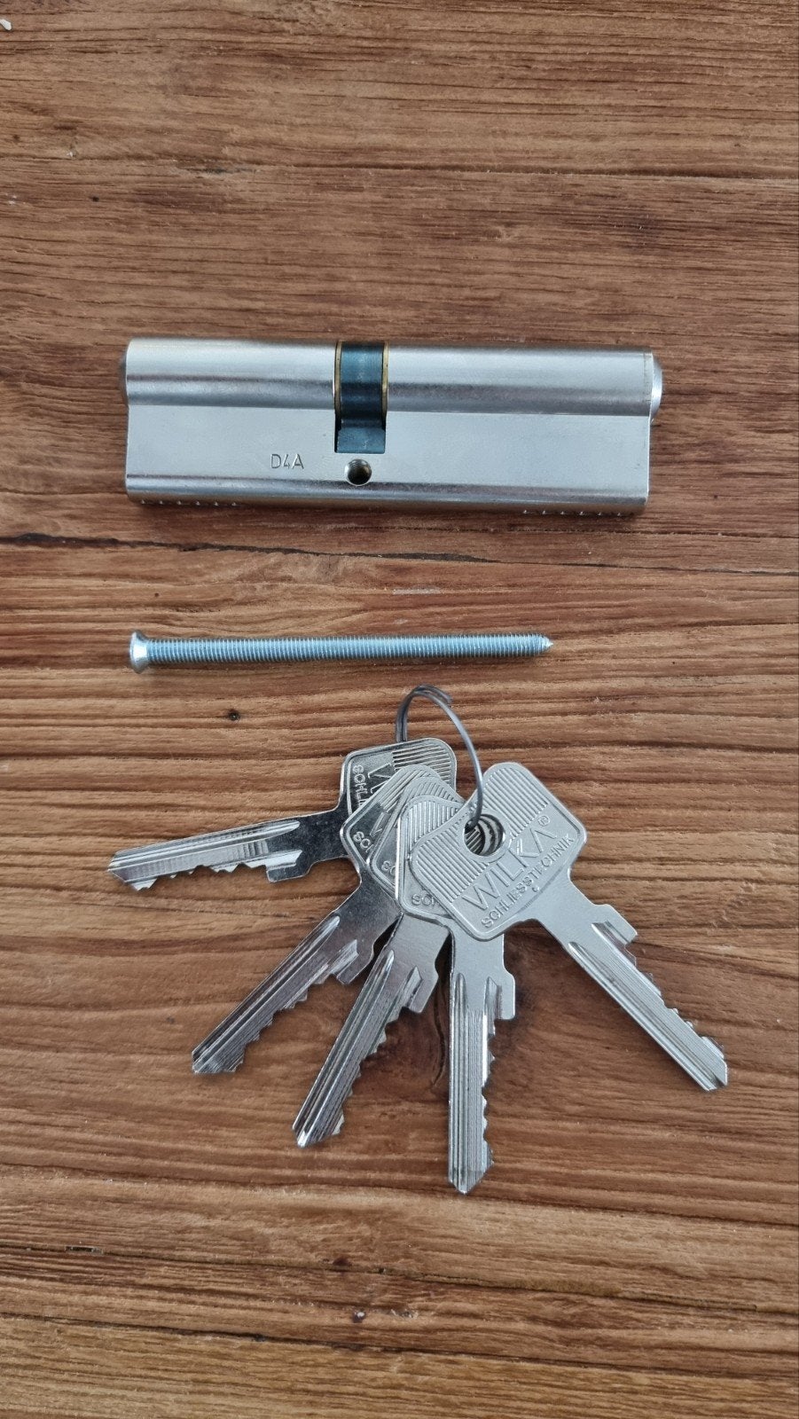WILKA cilinderslot 45/55 DIN A (SKG**), 5 sleutels, Ophalen of Verzenden, Zo goed als nieuw, Slot