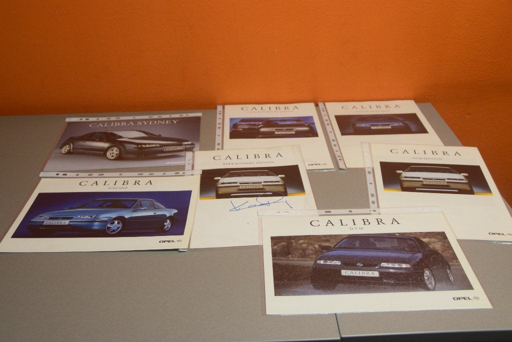 opel calibra folders -  keke - dtm - van alles wat, Ophalen of Verzenden, Nieuw, Folder