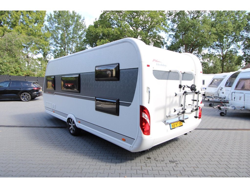 Hobby De Luxe Edition 545 KMF Airco-Mover-Luifel-2018, Caravans en Kamperen, Caravans, Rondzit, Hobby, Bedrijf, Dwarsbed