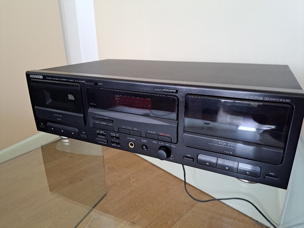 Kenwood KX-W4050 Cassettedeck (Defect), Ophalen of Verzenden, Dubbel, Kenwood, Tiptoetsen