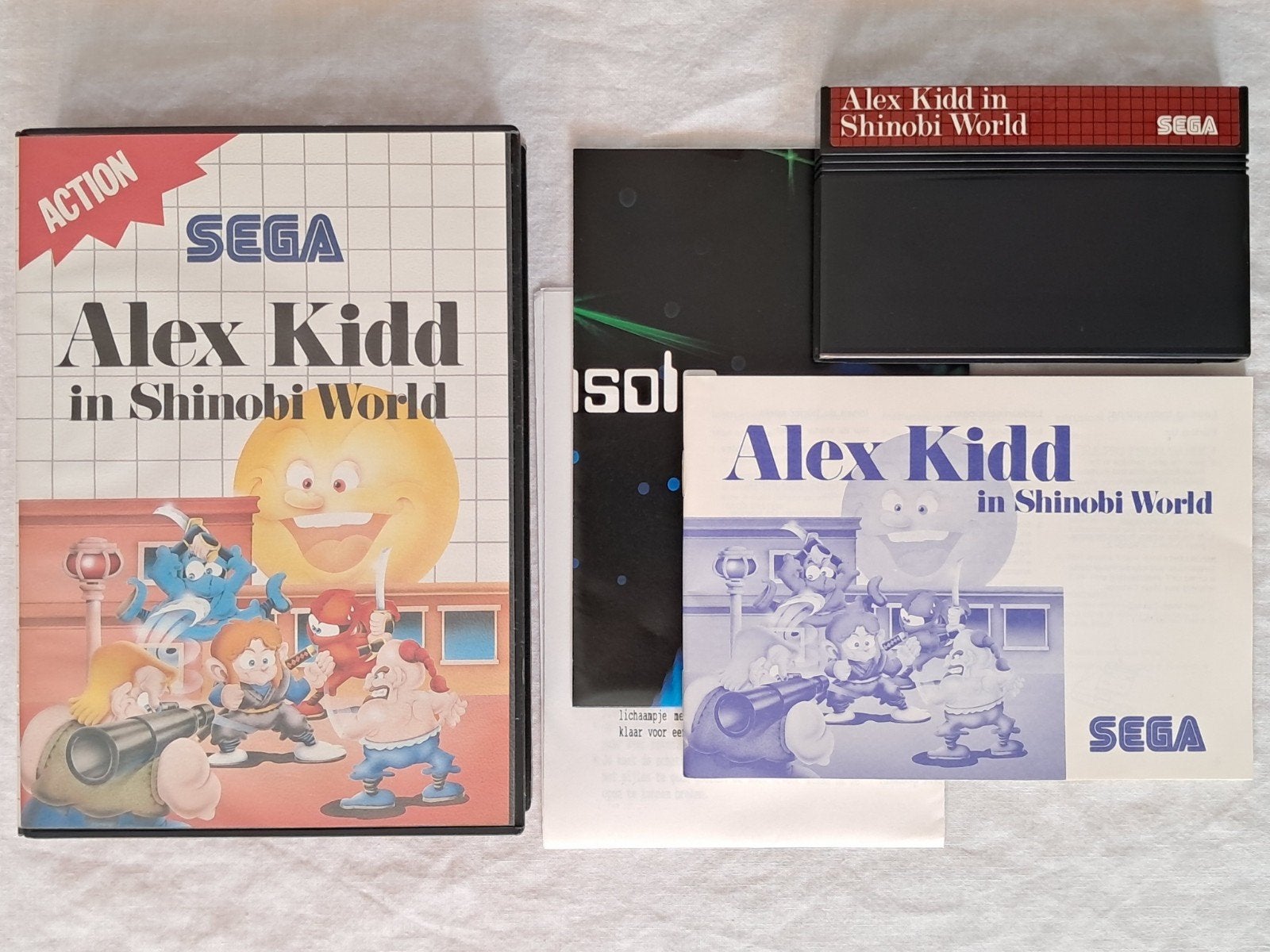 Alex Kidd in Shinobi World - SEGA Master System, Spelcomputers en Games, Gebruikt, 1 speler, Eén computer, Ophalen of Verzenden