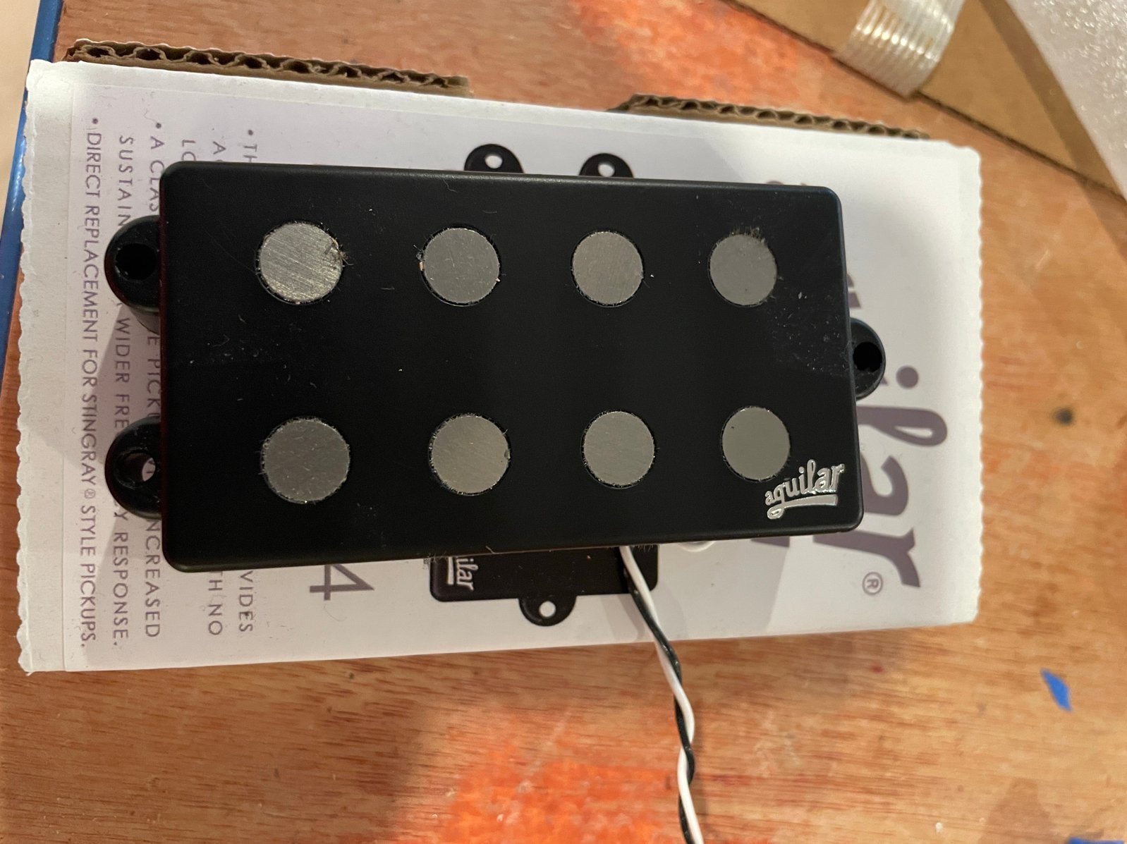 Aguilar AG 4M pickup, Muziek en Instrumenten, Instrumenten | Onderdelen, Ophalen of Verzenden, Zo goed als nieuw