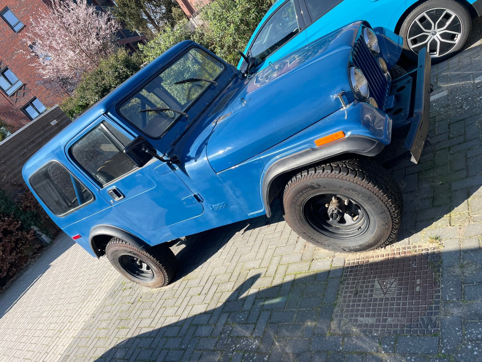 Jeep CJ-7 V8, Auto's, Oldtimers, Bedrijf, Jeep, Benzine, SUV of Terreinwagen, Handgeschakeld, Blauw, Ophalen