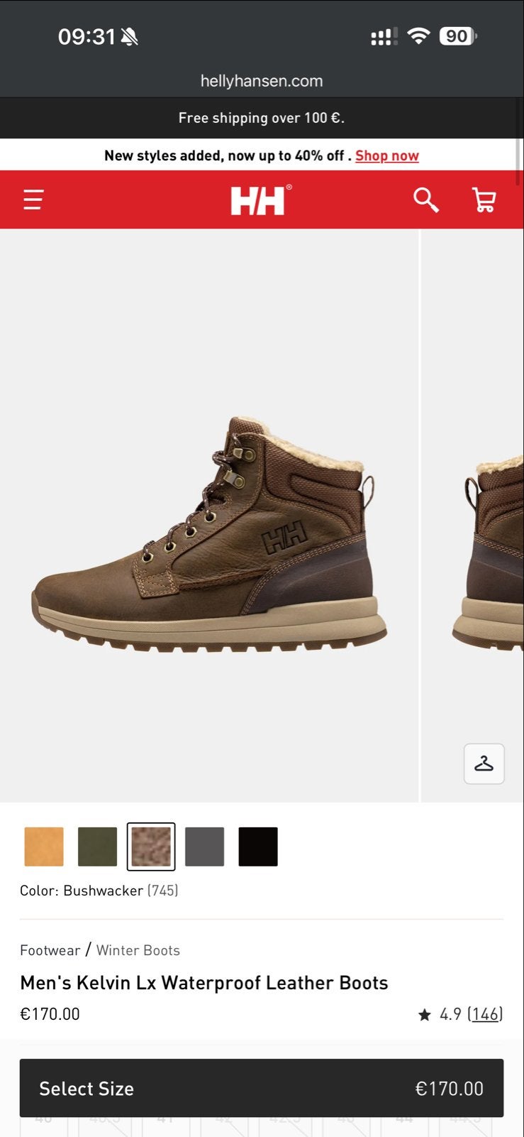 Heren Kelvin Lx Waterproof Leren Boots - Maat 44, Ophalen of Verzenden, Nieuw, Bruin, Boots