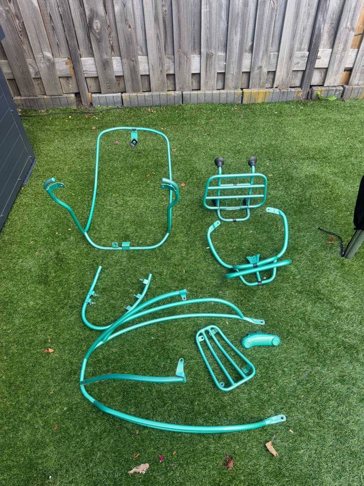 Scooter beugelsset groen vespa primavera, Ophalen, Gebruikt, Overige typen, Vespa