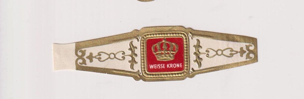 sigarenbanden - WEISSE KRONE, Ophalen of Verzenden, Zo goed als nieuw, Sigarenbandjes