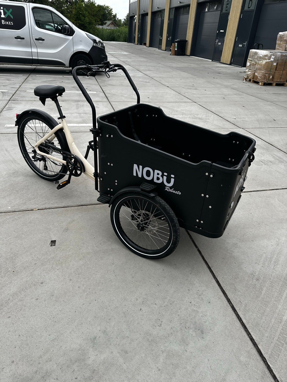 Bakfiets nobu robusto- 4 Kinderzitjes, Shimano 7 Speed,, 4 kinderen of meer, Schijfrem, Ophalen, Overige merken