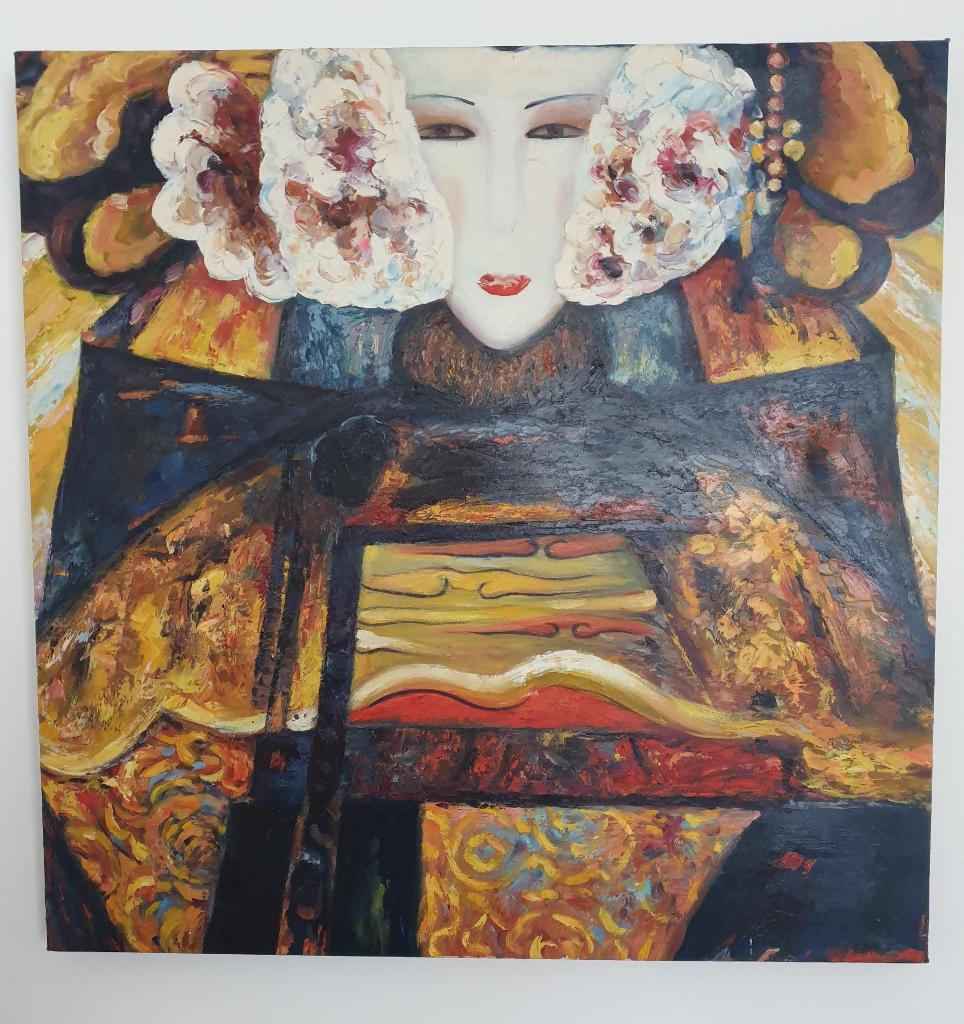 2 aparte schilderijen 74 cm x 74 cm, Ophalen of Verzenden