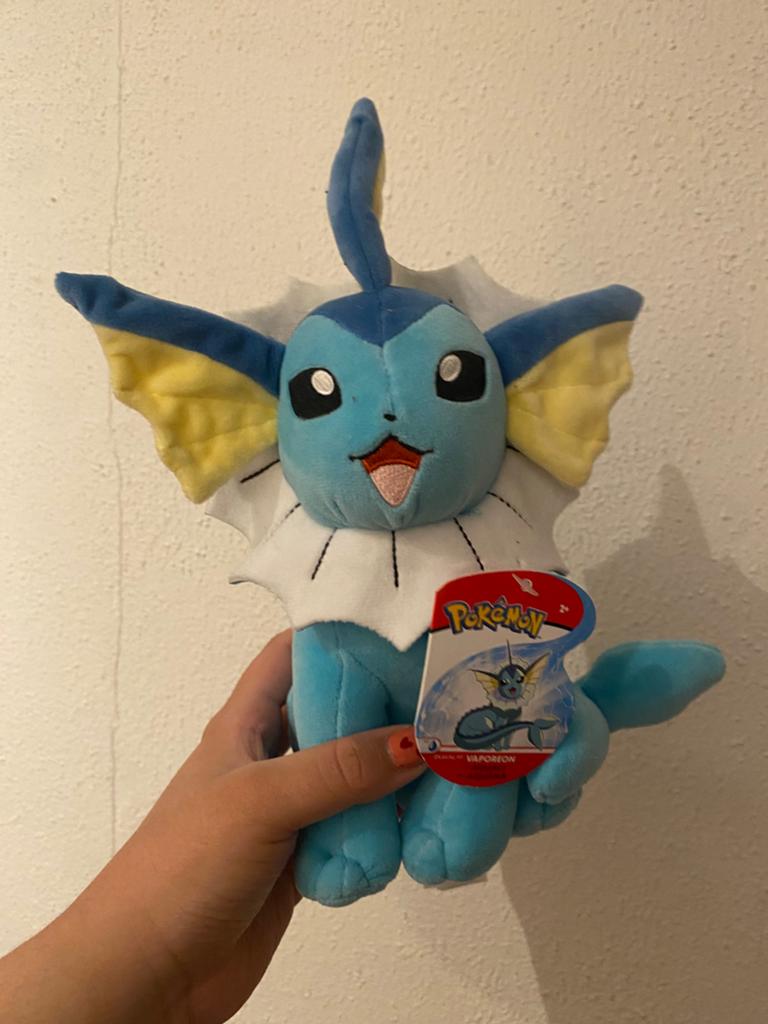 Pokemon vapereon knuffel, Ophalen of Verzenden, Zo goed als nieuw, Overige typen