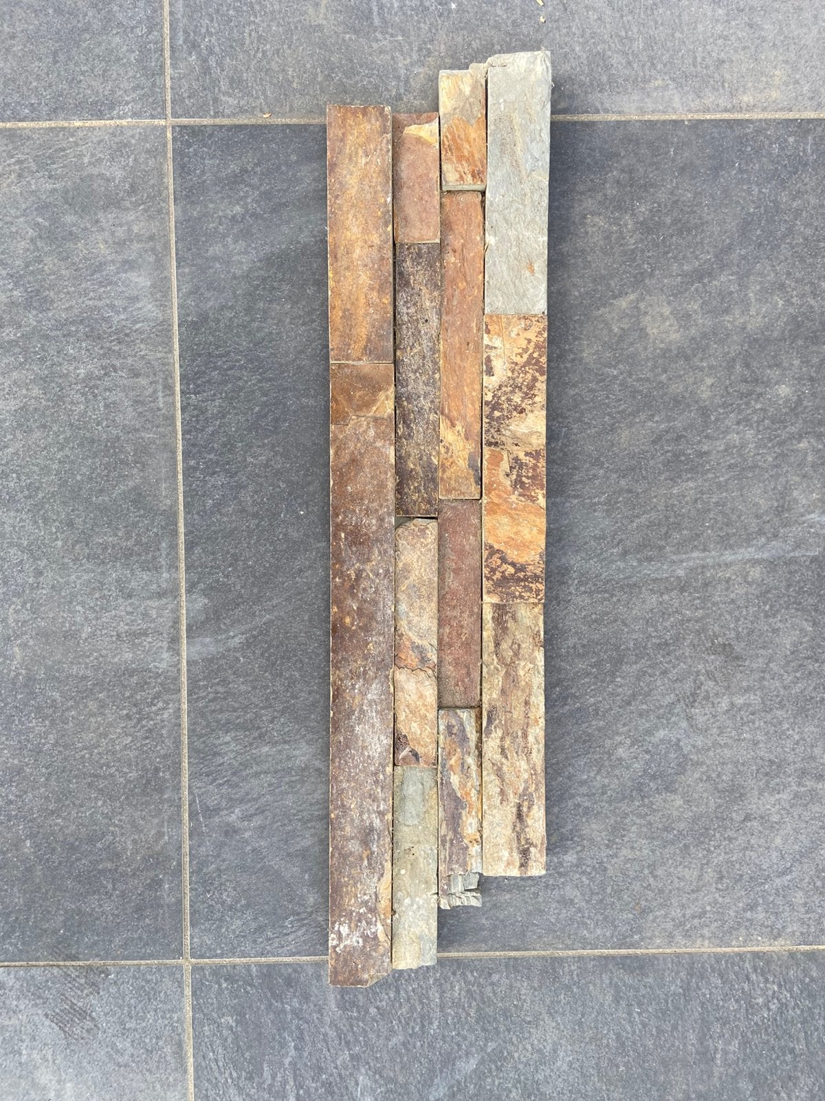 Stone panels rusty slate (steenstrips)., Doe-het-zelf en Verbouw, Tegels, Ophalen, 60 cm of meer, Minder dan 20 cm, Zo goed als nieuw