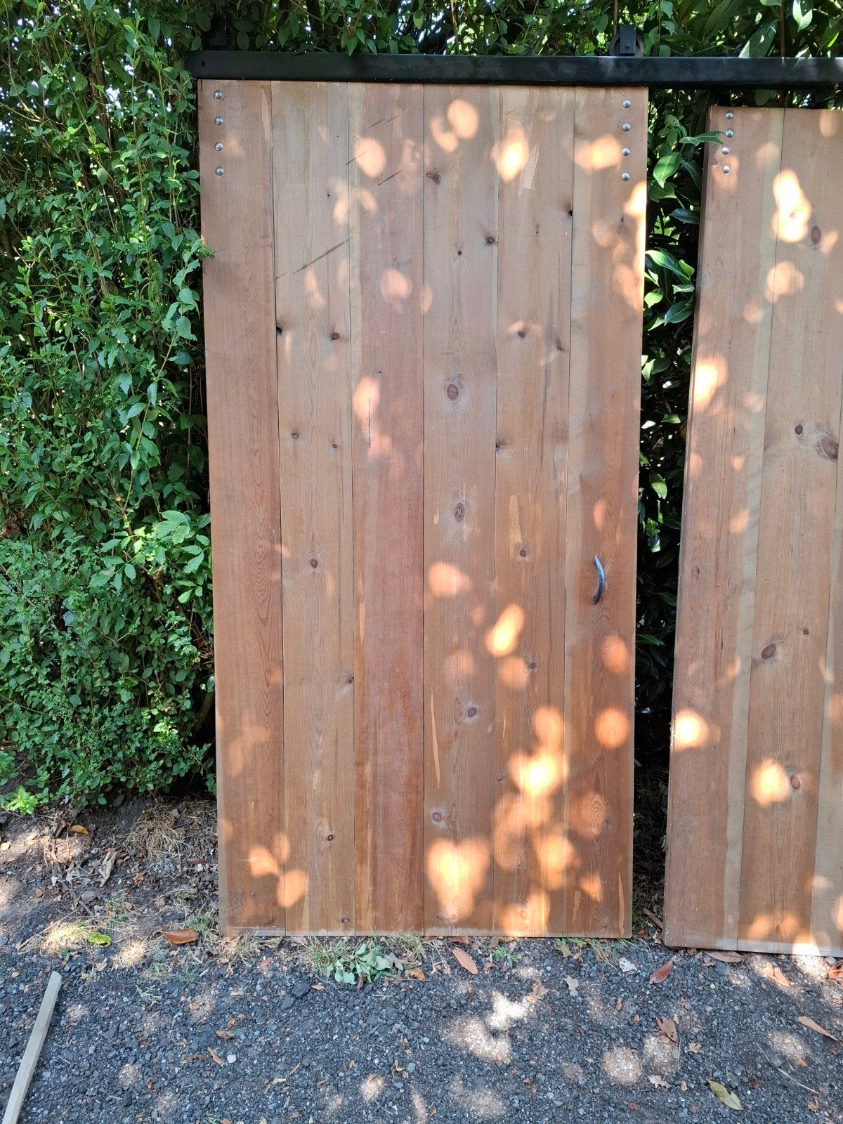 lofdeur schuifdeur 2x Gebruikt, Ophalen, Gebruikt, 215 cm of meer, Binnendeur