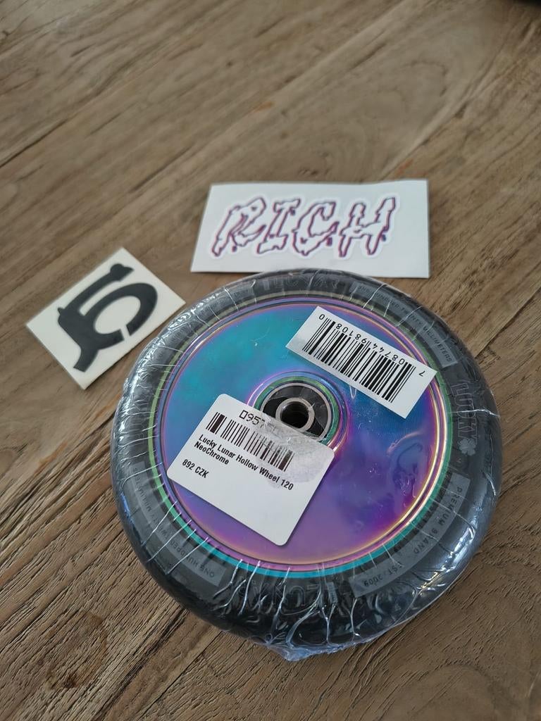 Lucky Lunar Hollow Stuntstep Wiel 120mm NeoChrome, Ophalen of Verzenden, Nieuw, Overige typen
