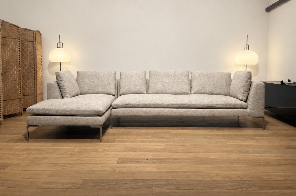NIEUW B&B Italia Charles Hoekbank + GARANTIE | NP €17.500, Hoekbank, Www.designplaats.nl, B&B Italia, Vierpersoons of meer