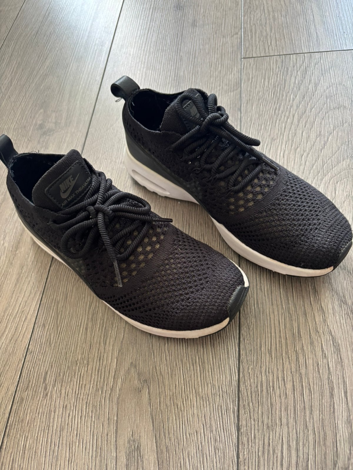 Nike flyknit, Ophalen, Zwart, Sneakers of Gympen, Gedragen