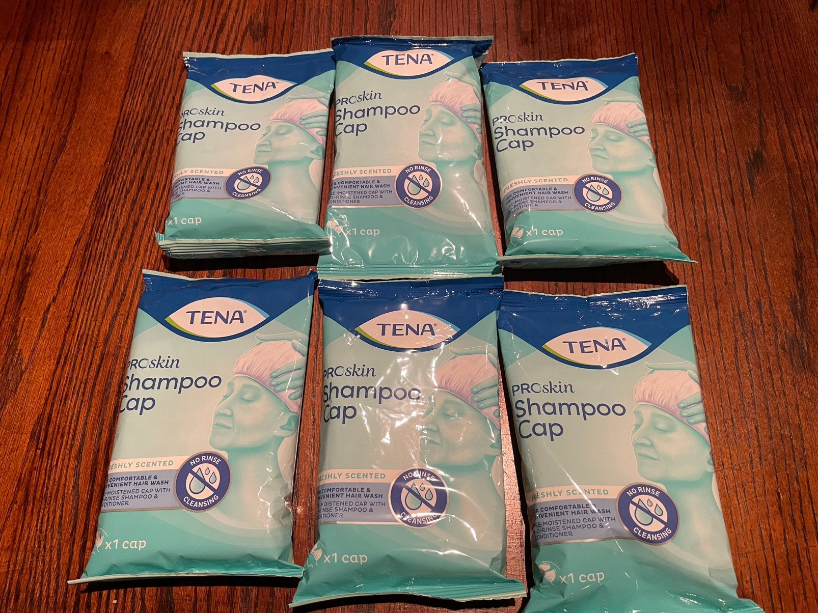 Tena shampoo caps (6 stuks), Ophalen of Verzenden, Nieuw