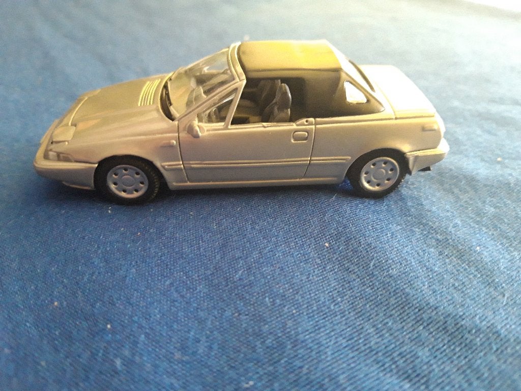 Volvo 480 cabriolet zilvergrijs – AHC 1:43, Hobby en Vrije tijd, Ophalen of Verzenden, Zo goed als nieuw, Auto, Overige merken