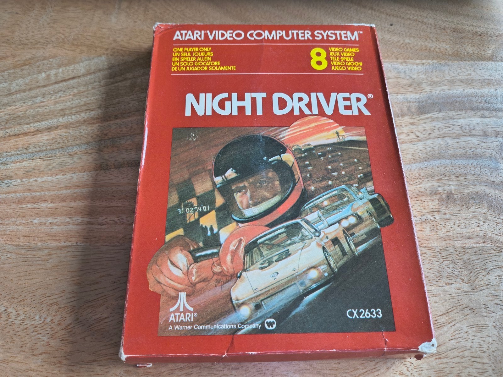 Night Driver voor de Atari 2600, Spelcomputers en Games, Gebruikt, 1 speler, Racen en Vliegen, Ophalen of Verzenden