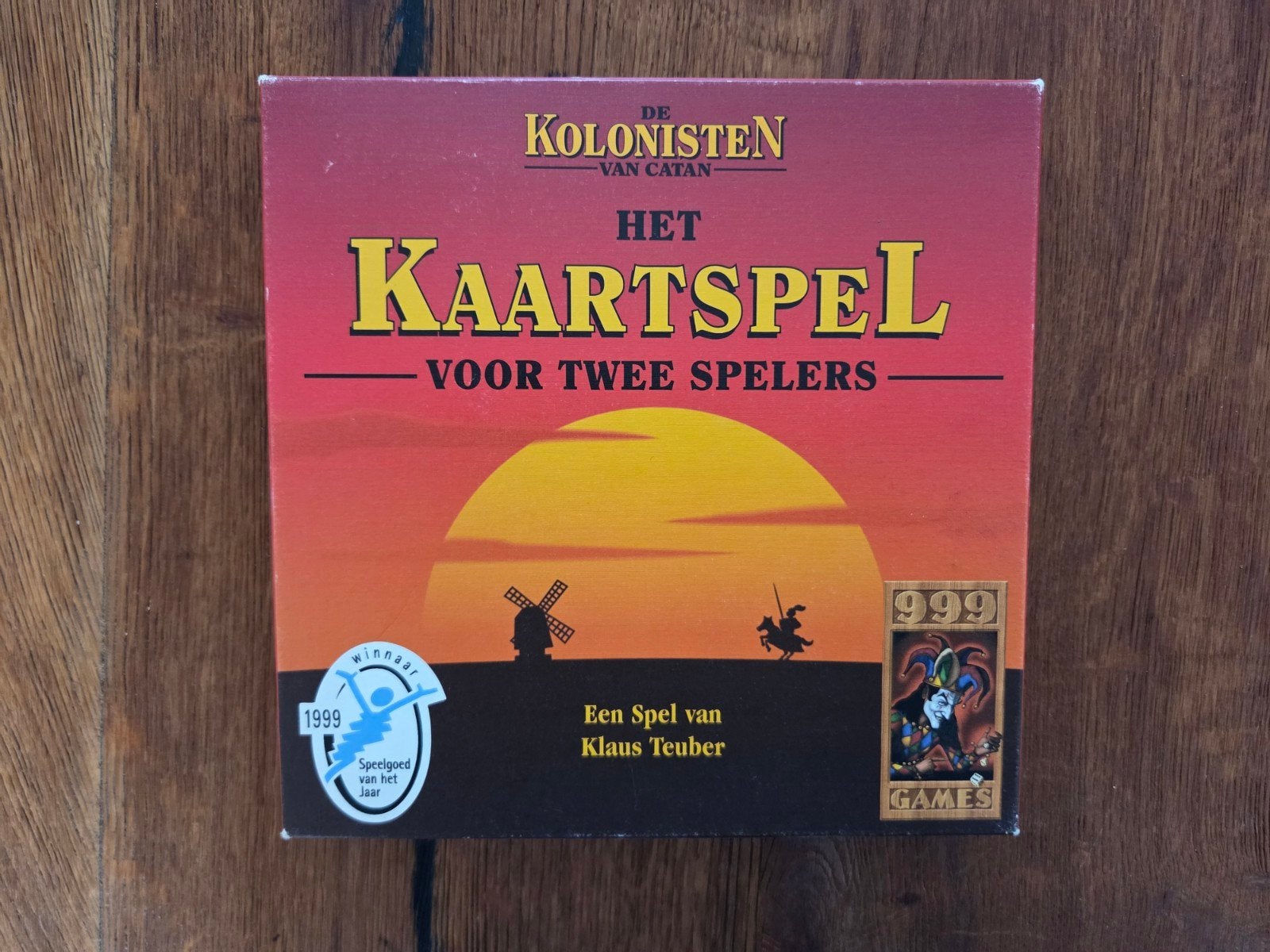 Kolonisten van Catan: Het Kaartspel + Politiek & Intrige, Een of twee spelers, Ophalen of Verzenden, Zo goed als nieuw, 999 Games