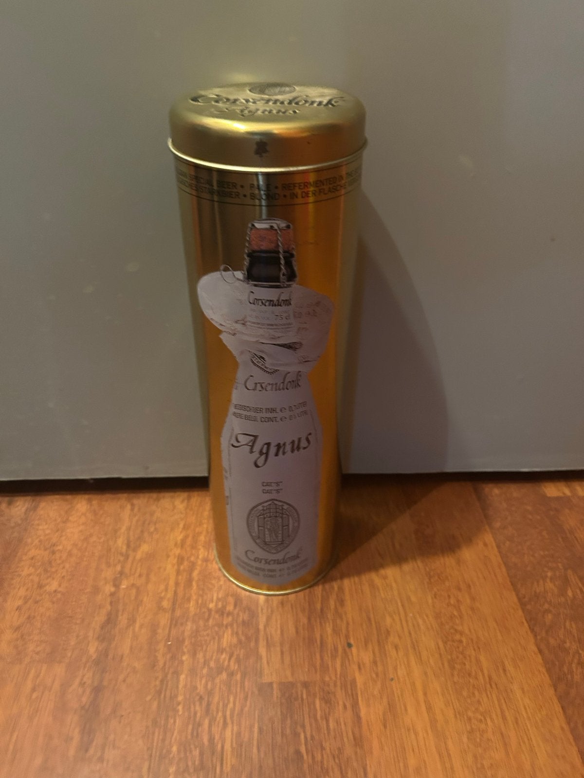 Corsendonk Agnus bierfles in originele koker, Verzamelen, Ophalen, Nieuw, Flesje(s), Overige merken