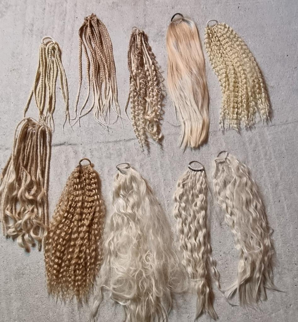 Heel veel blonde haarstukjes, teab, Ophalen of Verzenden, Nieuw, Pruik of Haarverlenging