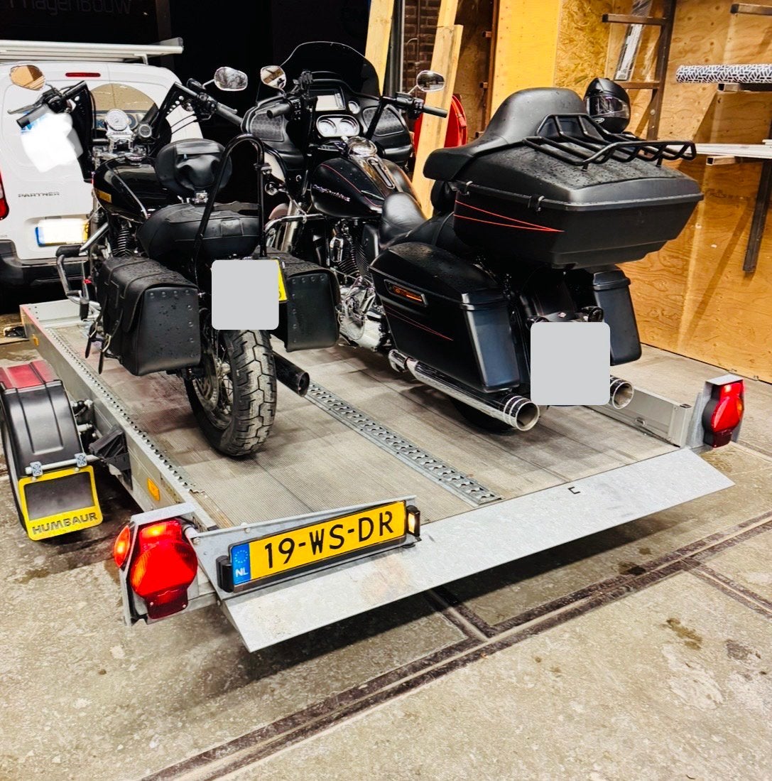 Motortrailer afzinkbaar te huur, Ophalen, Zo goed als nieuw
