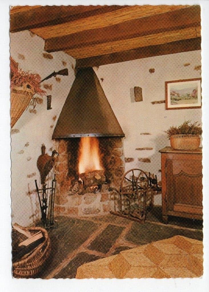Italië. Ansichtkaart: Open Haard in Landelijke Stijl. **, Ophalen of Verzenden, 1960 tot 1980, Ongelopen, Italië