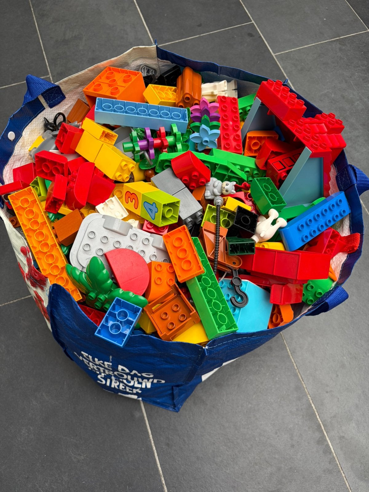 Big Shopper Duplo allerlei, Kinderen en Baby's, Speelgoed | Duplo en Lego, Ophalen, Gebruikt, Losse stenen, Duplo