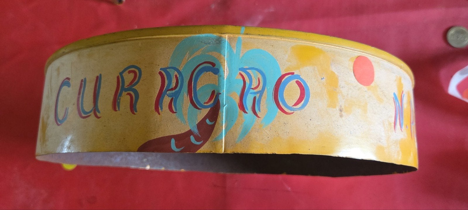Oude steeldrum uit Curaçao, Gebruikt, Ophalen of Verzenden, X, Trommel