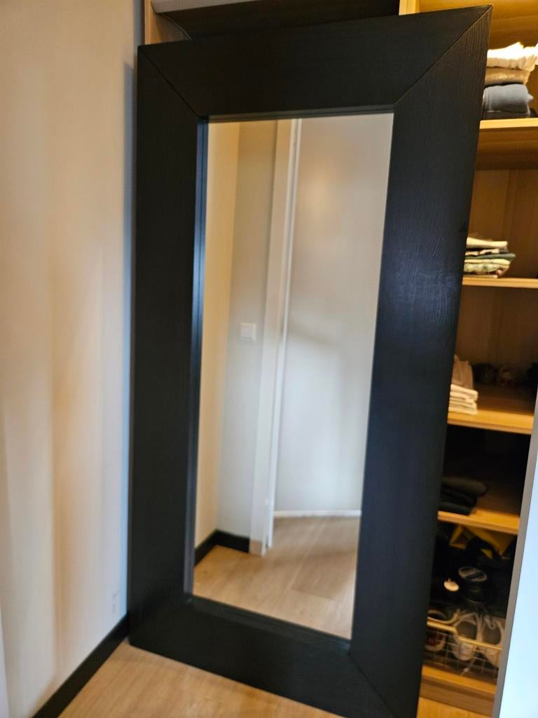 IKEA MONGSTAD Spiegel - Zwartbruin, Groot Formaat, Huis en Inrichting, Woonaccessoires | Spiegels, Ophalen, Gebruikt, 75 tot 100 cm