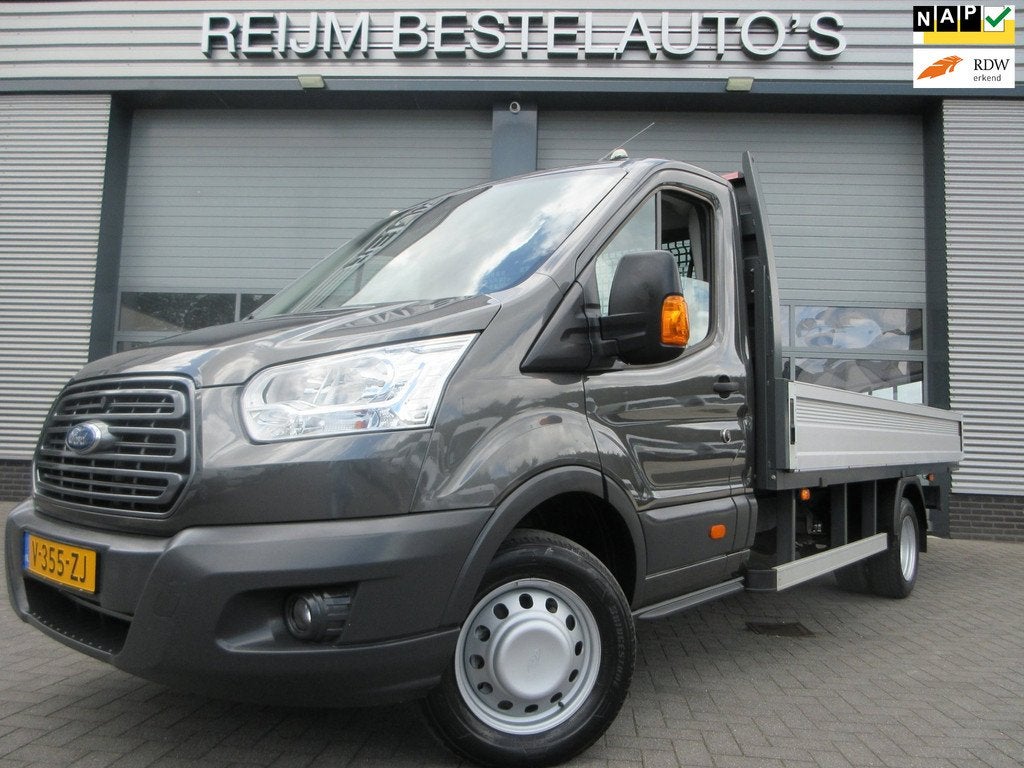 Ford Transit 350 2.0 TDCI Euro6, L4, Airco, Open Laadbak, Pi, Auto's, 4 cilinders, Bedrijf, Ford, 131 pk