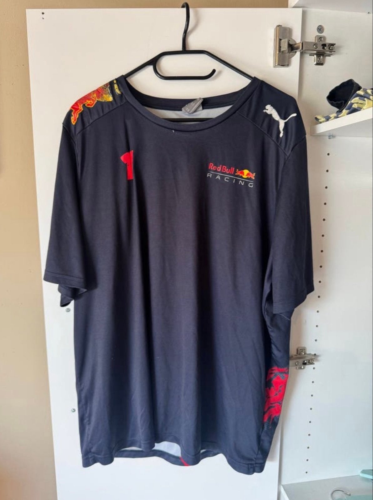 Max Verstappen Red Bull Racing T-shirt, Ophalen of Verzenden, Gedragen, Overige maten, Zwart