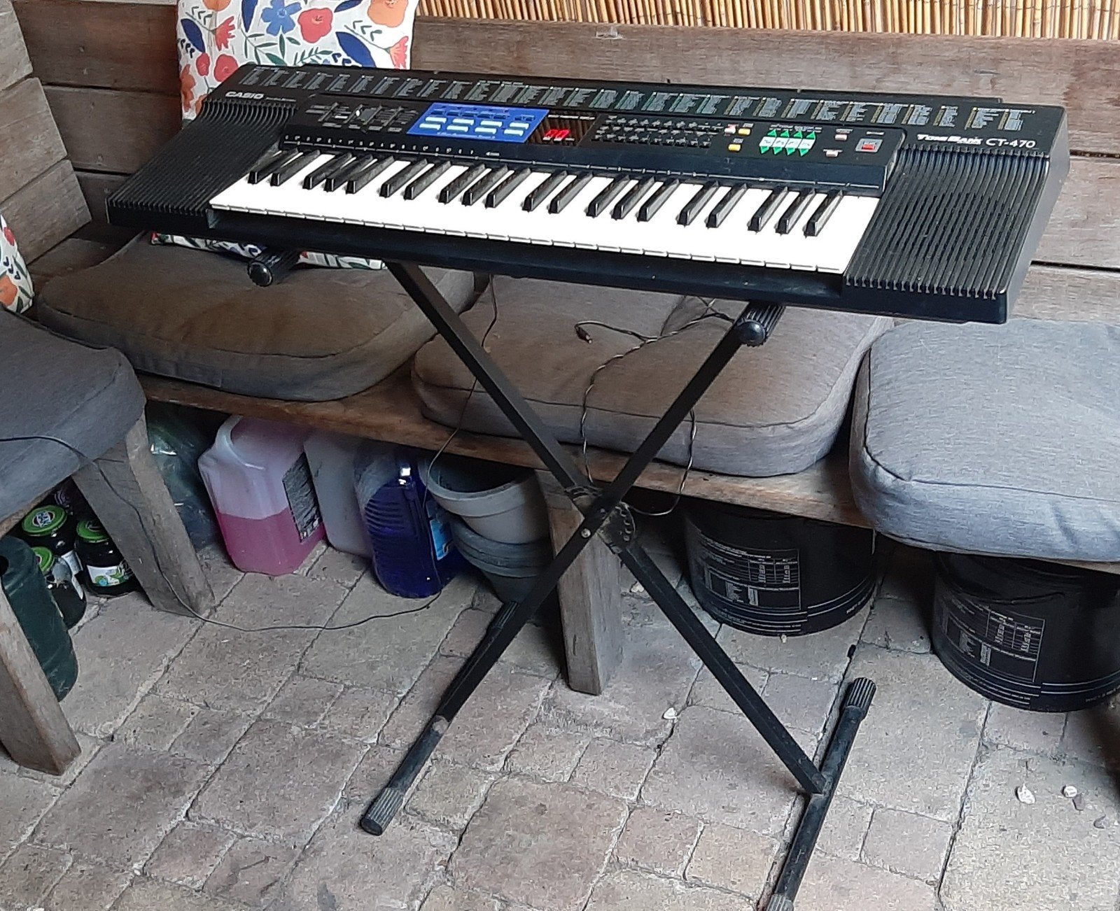 Casio Tone bank Keyboard CT-470, Casio, Gebruikt, Met standaard, Ophalen