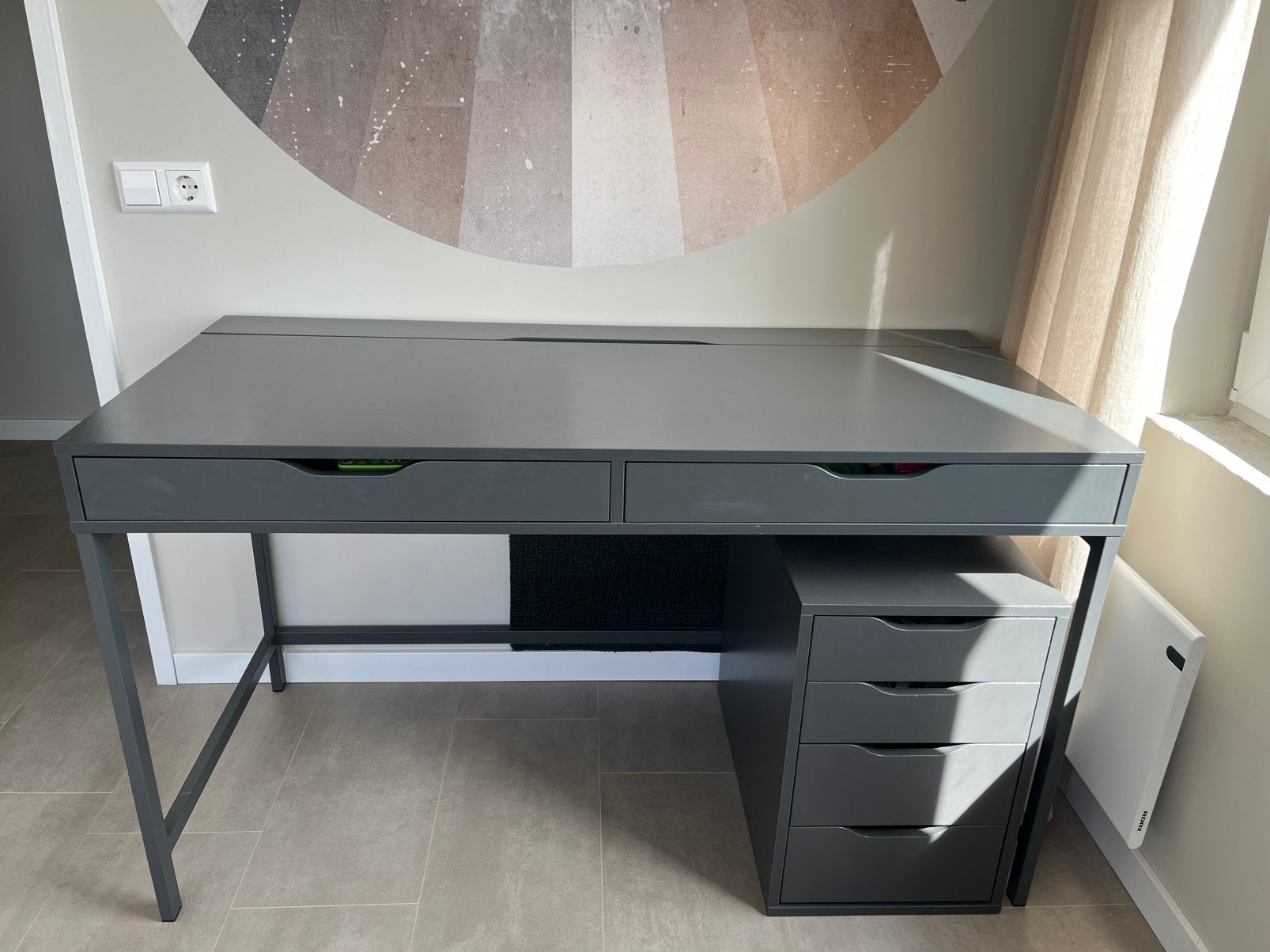 Ikea bureau, Ophalen