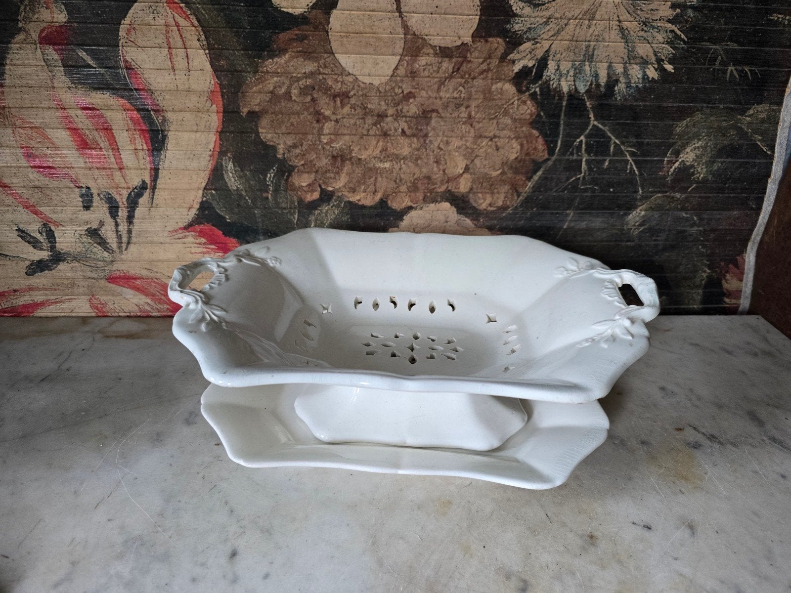 Antiek creamware fruittest wedgwood, Ophalen of Verzenden