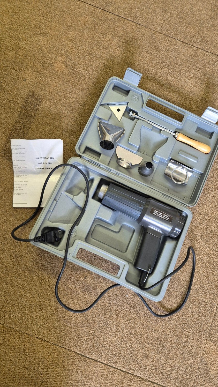 Heteluchtpistool / Verfbrander 1500W met accessoires, nieuw!, Ophalen, Nieuw