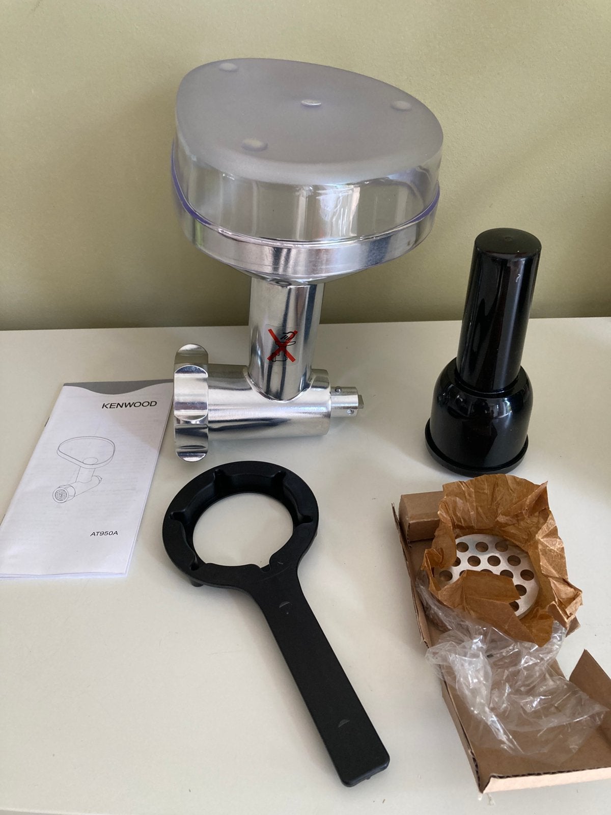 Kenwood Multi Food Grinder/ vleesmolen, Witgoed en Apparatuur, Keukenmixers, Minder dan 1 liter, Ophalen of Verzenden, Zo goed als nieuw
