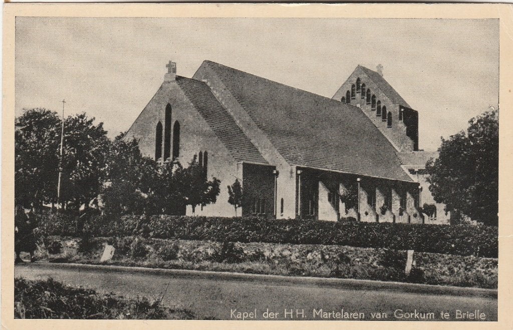 brielle- kapel martelaren van gorkum, Verzamelen, Ansichtkaarten | Nederland, Ophalen of Verzenden, Zuid-Holland