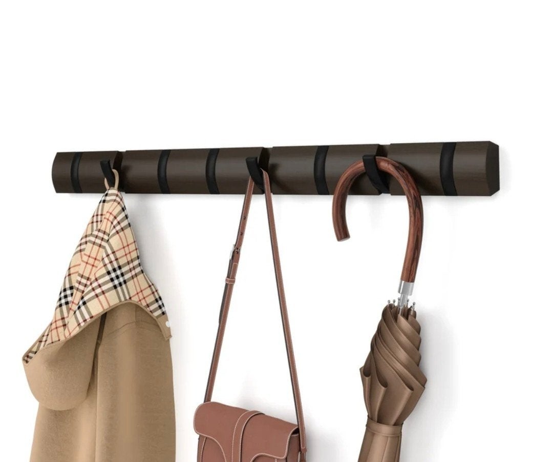 Umbra wandkapstok/wandhanger 8 haken, Huis en Inrichting, Gebruikt, Minder dan 100 cm, Hout, Ophalen