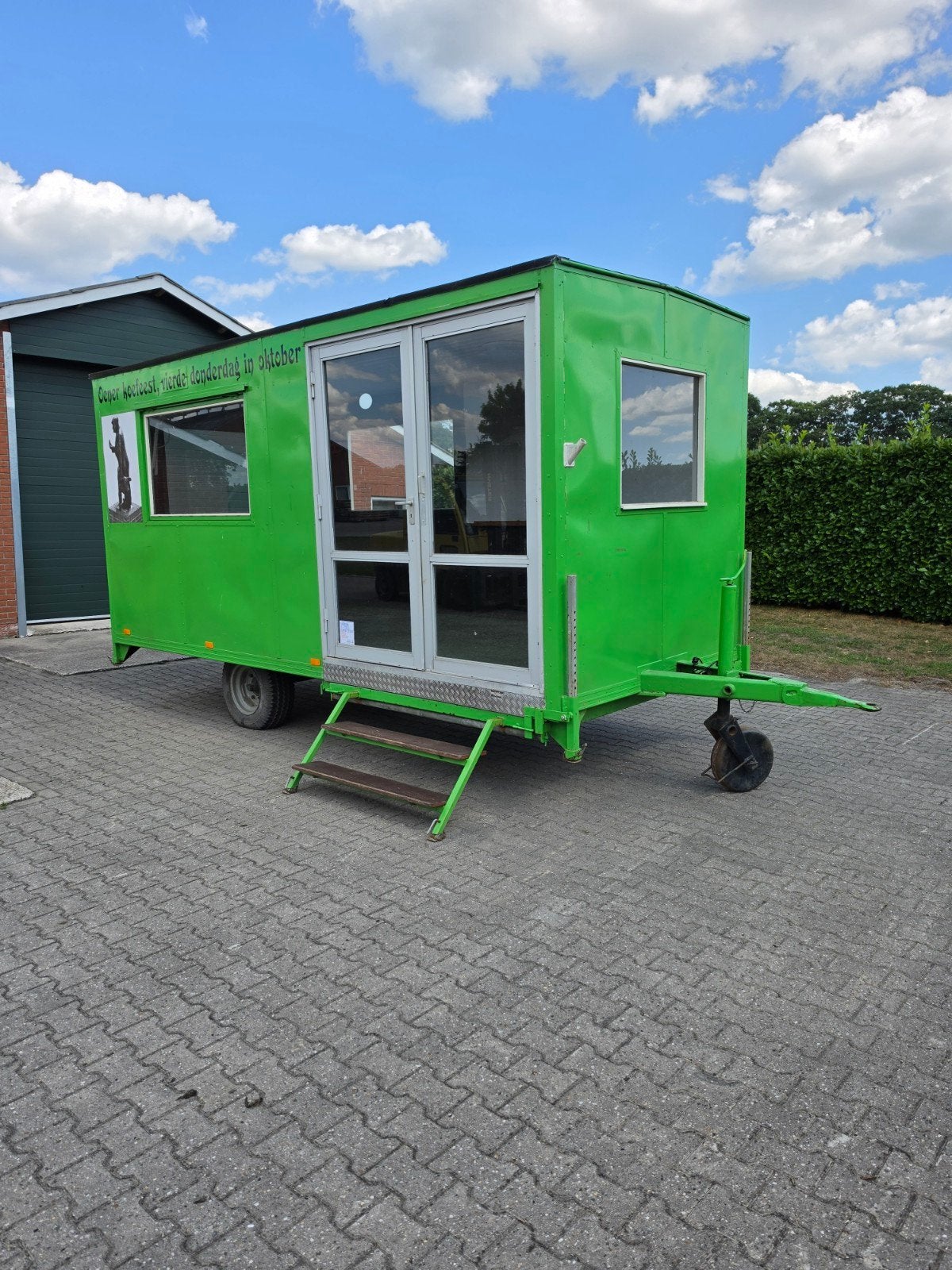 Mobiele Unit / Schaftkeet Bouwkeet Pipowagen Schaftwagen, Doe-het-zelf en Verbouw, Bouwketen en Schaftketen, Ophalen of Verzenden
