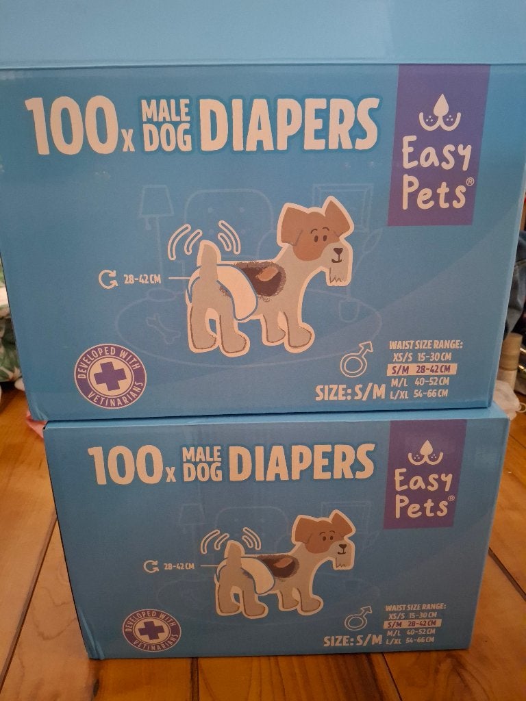 Easypets hondenluiers voor Reu maat S/M. 118 luiers totaal, Dieren en Toebehoren, Overige merken, Ophalen, Nieuw, Overige typen