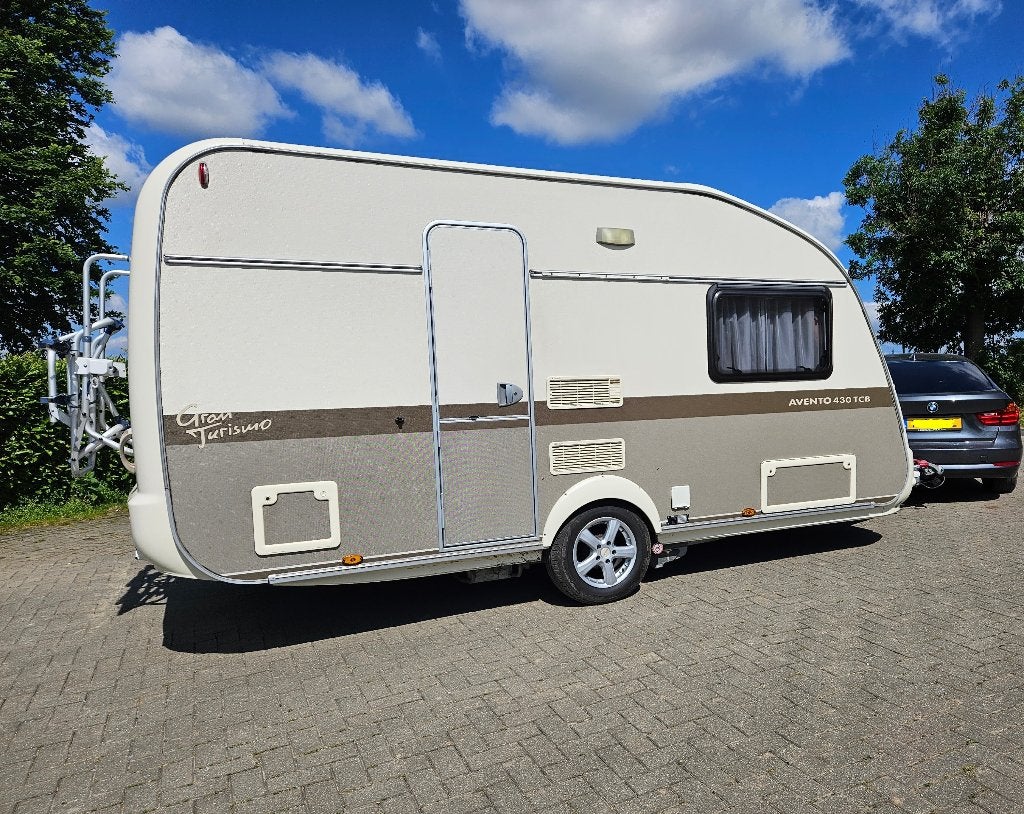 Avento Gran Turismo 430 TCB 2009 2 losse bedden, Caravans en Kamperen, Caravans, Schokbreker, Avento, Tot en met 3, Particulier