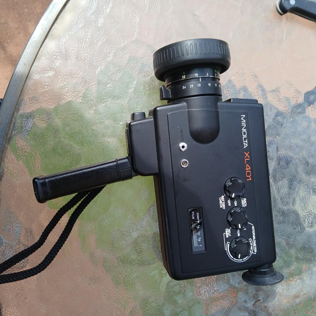 Minolta XL-401 Super 8 Camera uit de jaren '70 met tas, Ophalen of Verzenden, 8mm, Camera