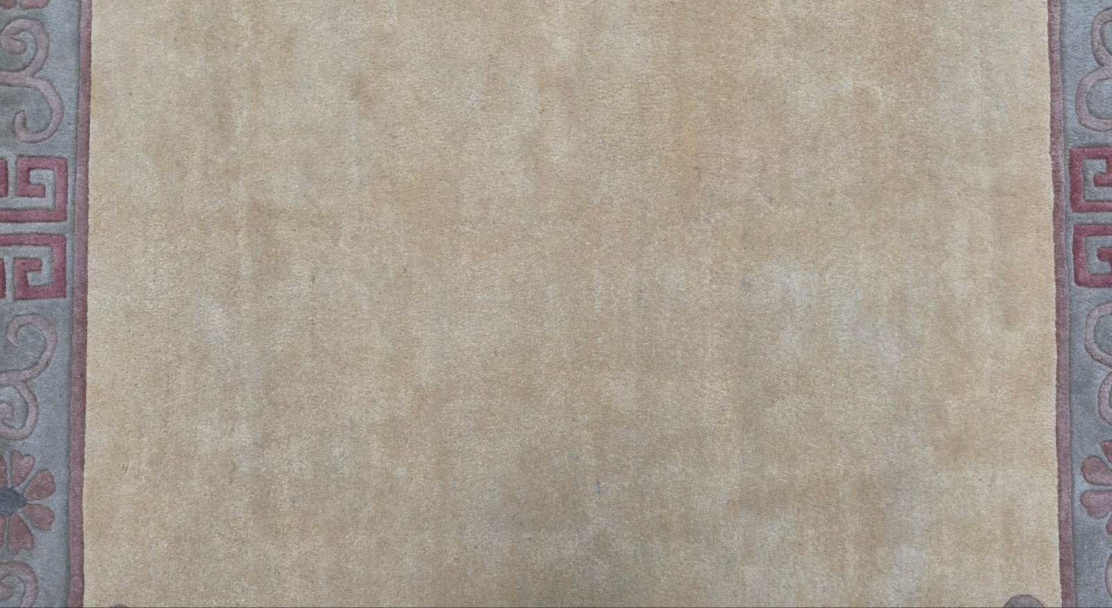 Handgemaakt wol oriental tapijt soft yellow 250x350cm, 200 cm of meer, Www.hypepopup.nl, Ophalen of Verzenden, Zo goed als nieuw