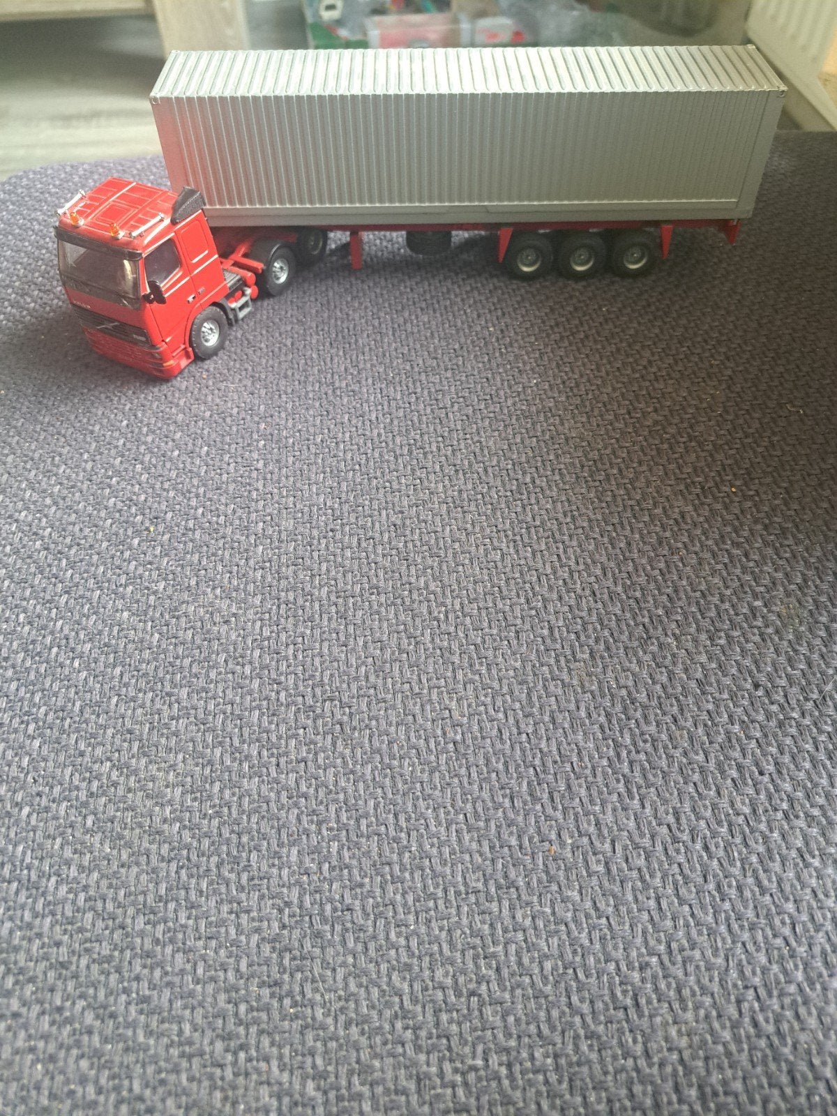 Tekno volvo truck met trailer, Hobby en Vrije tijd, Gebruikt, Holland, N.b, Tekno